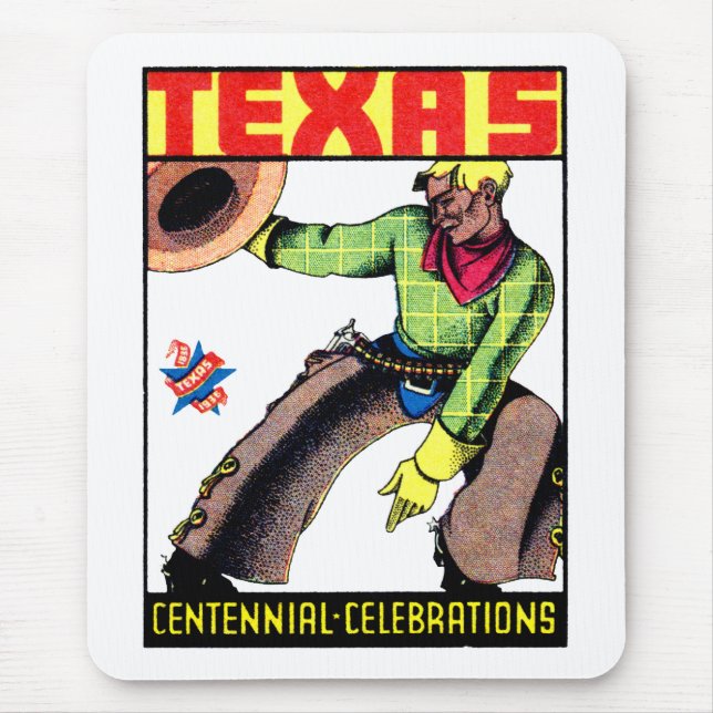 1936 Texas Centennial Mouse Mat (Front)