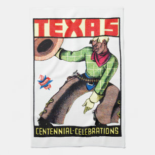 1936 Texas Centennial Tea Towel