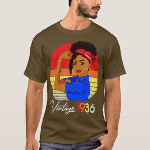 1936 Vintage 85th Birthday 85 Year Old Bday Born I T-Shirt
