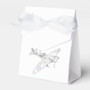 1936 WWII Spitfire Fighter Aircraft -colour Favour Box
