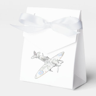 1936 WWII Spitfire Fighter Aircraft -colour Favour Box