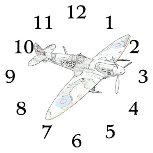 Spitfire Airplane Art Wall Decor Zazzle Co Uk
