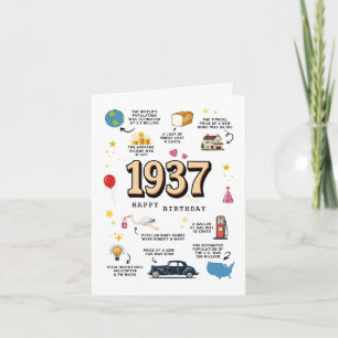 1937 Birthday Card For Dad or Mum