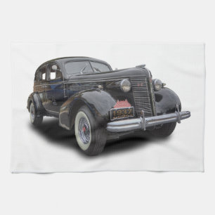 1937 BUICK TEA TOWEL