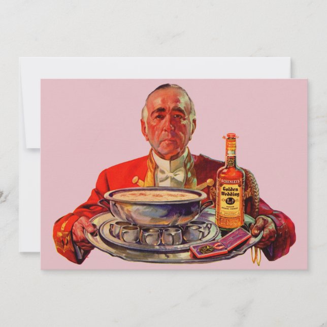 1937 butler with tray and Golden Wedding whiskey (Front)