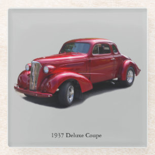 1937 Deluxe Coupe glass coaster