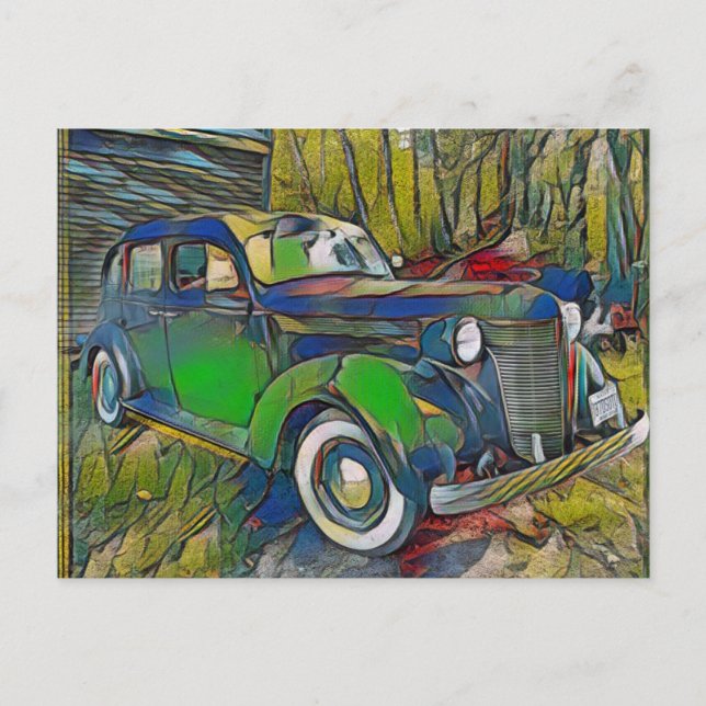 1937 Desoto 3 Postcard (Front)