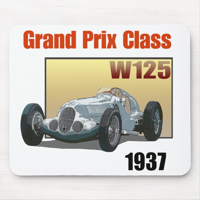 1937 Grand Prix Class W125 Mouse Mat (Front)