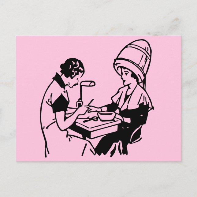 1937 Vintage Beauty Parlour Postcard (Front)