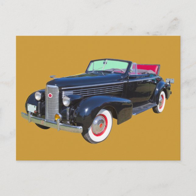1938 Cadillac Lasalle luxury Car Postcard (Front)