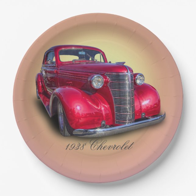1938 CHEVROLET PAPER PLATE (Front)