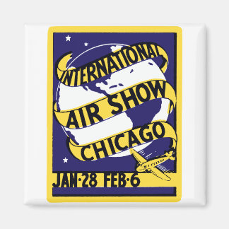 1938 Chicago International Air Show Magnet