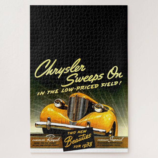 1938 Chrysler Sweeps On Jigsaw Puzzle (Vertical)