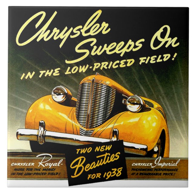 1938 Chrysler Sweeps On Tile (Front)