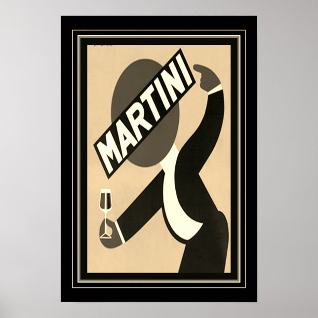 1938 Martini Advertisement Poster (Front)