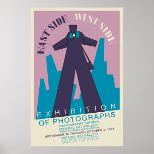 1938 vintage photography exhibition poster remake