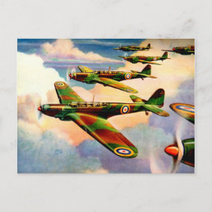 1939 British Fairey Junior Medium Bomber Postcard
