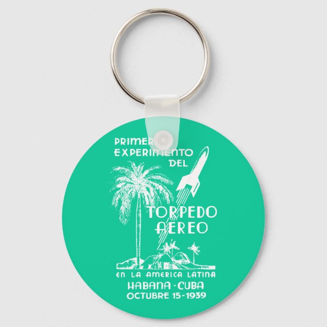 1939 Cuban Rocket Mail Key Ring (Front)