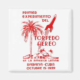 1939 Cuban Rocket Mail Magnet