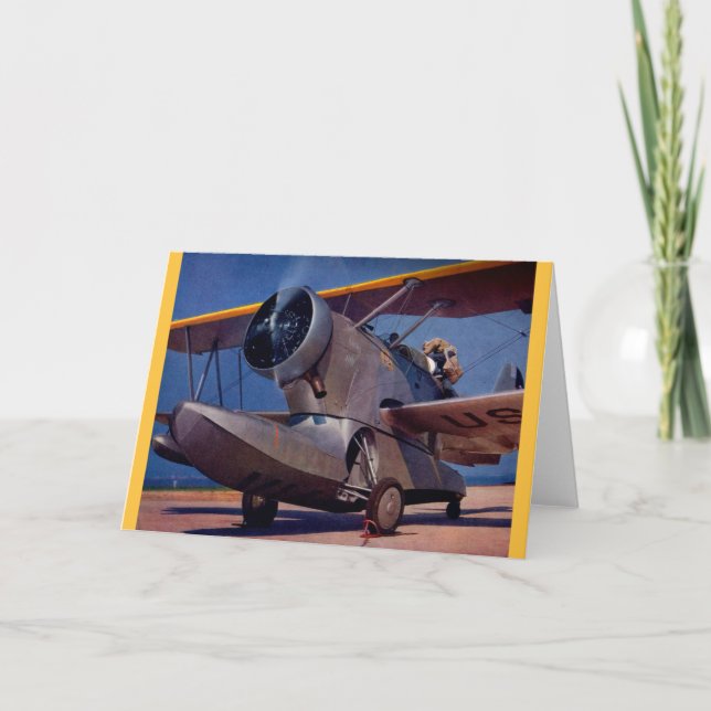 1939 Grumman F-2 aircraft Card (Front)