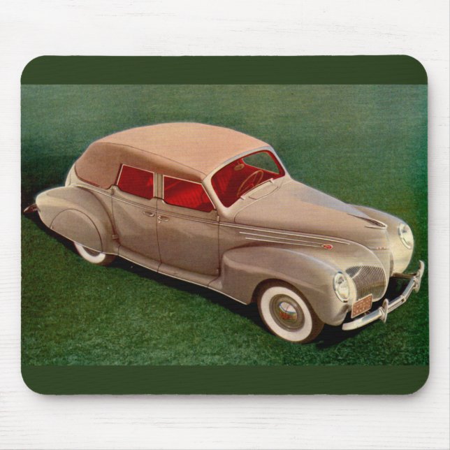 1939 Lincoln Zephyr Mouse Mat (Front)