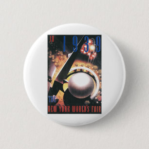 1939 New York World Fair 6 Cm Round Badge
