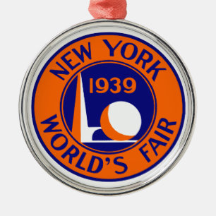 1939 New York World's Fair Metal Tree Decoration