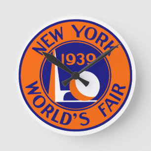 1939 New York World's Fair Round Clock