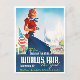 1939 New York World's Fair vintage travel postcard