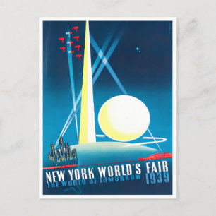 1939 New York World's Fair vintage travel postcard