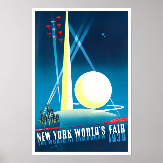 1939 New York World's Fair vintage travel poster (Front)