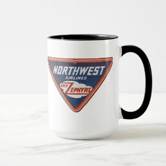 1939 Northwest Airlines "Sky Zephyrs" Coffee Mug