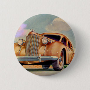 1939 Packard Super 8 6 Cm Round Badge
