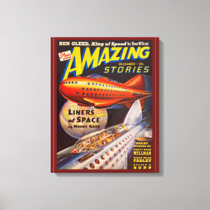 1939 PULP MAGAZINE  CANVAS PRINT