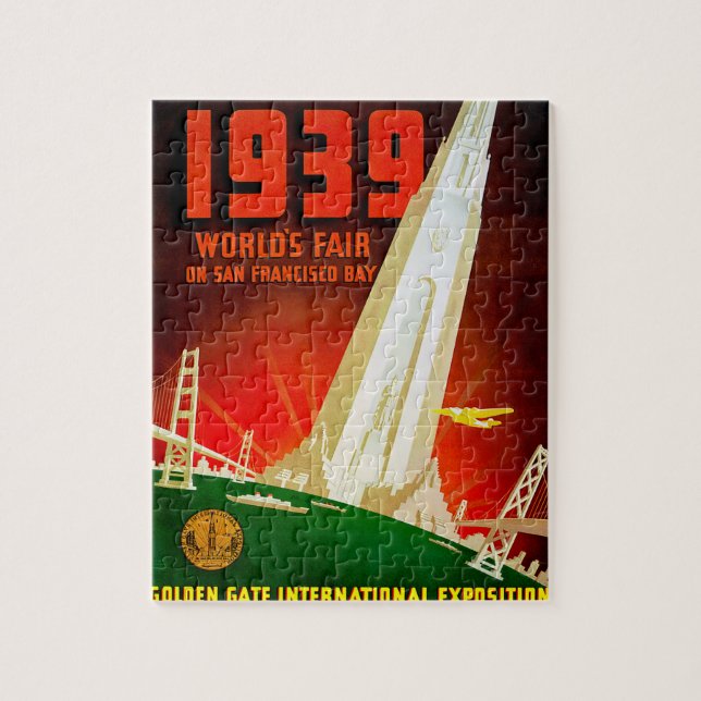 1939 World Fair San Francisco Jigsaw Puzzle (Vertical)