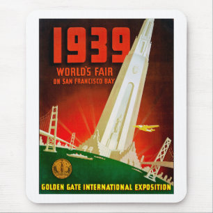 1939 World Fair San Francisco Mouse Mat