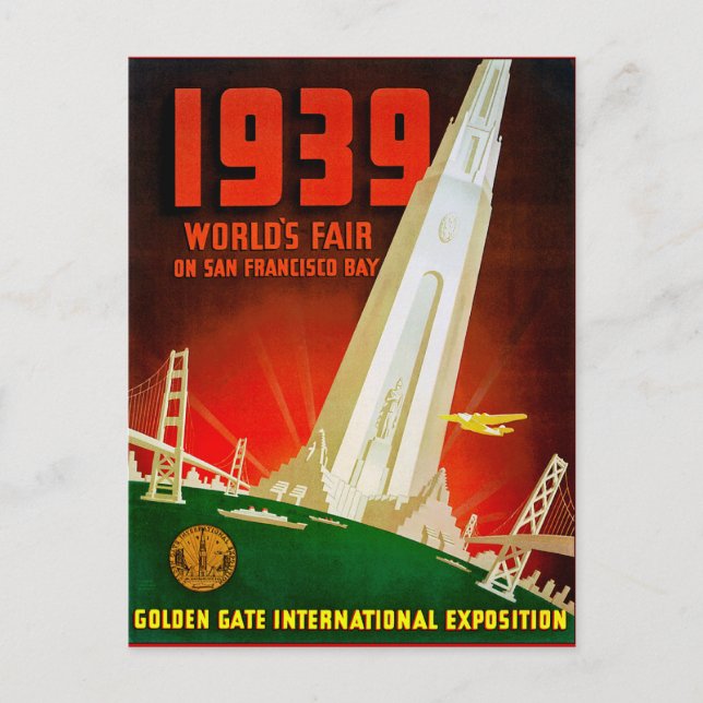 1939 World Fair San Francisco Postcard (Front)
