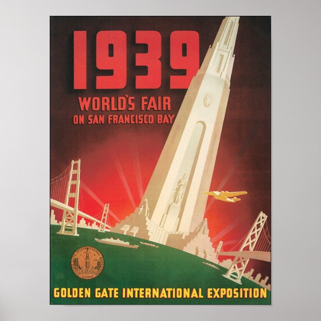 1939 World's Fair San Francisco Bay Poster (Front)
