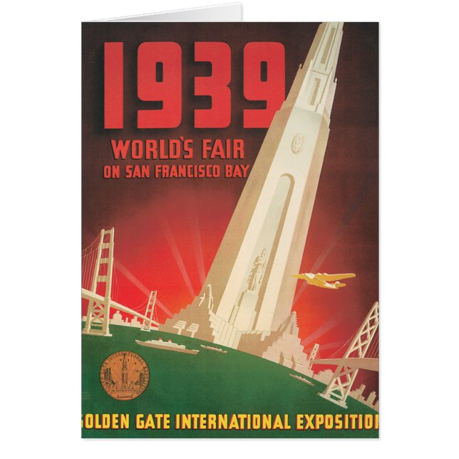 1939 World's Fair San Francisco Travel Poster (Front)