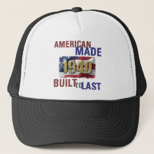 1940 American Made 80th Birthday Trucker Hat