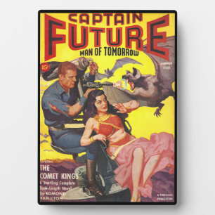 1940 CAPTAIN FUTURE PULP SCIENCE FICTION PLAQUE