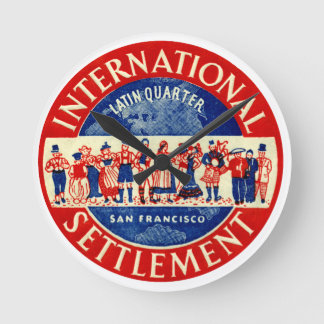 1940 International Settlement San Francisco Round Clock