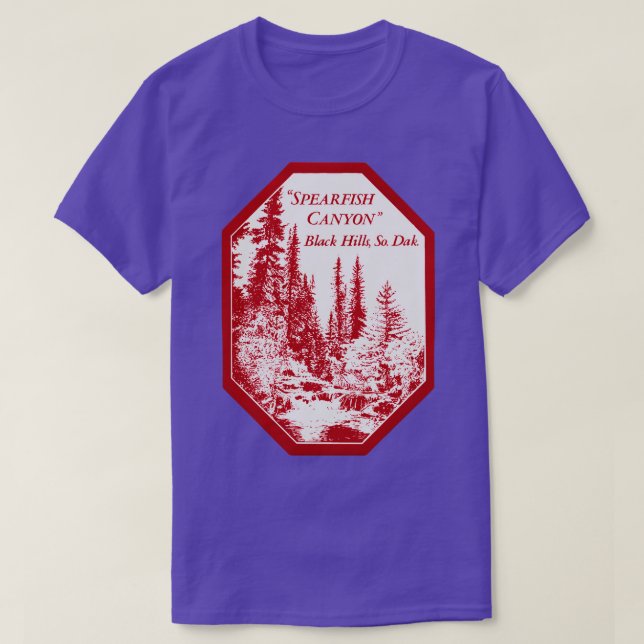 1940 Spearfish Canyon South Dakota T-Shirt (Design Front)