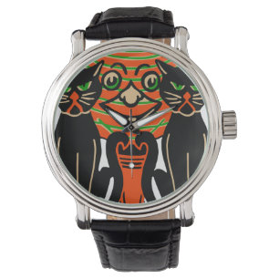 1940 Vintage Halloween Black Cats Watch