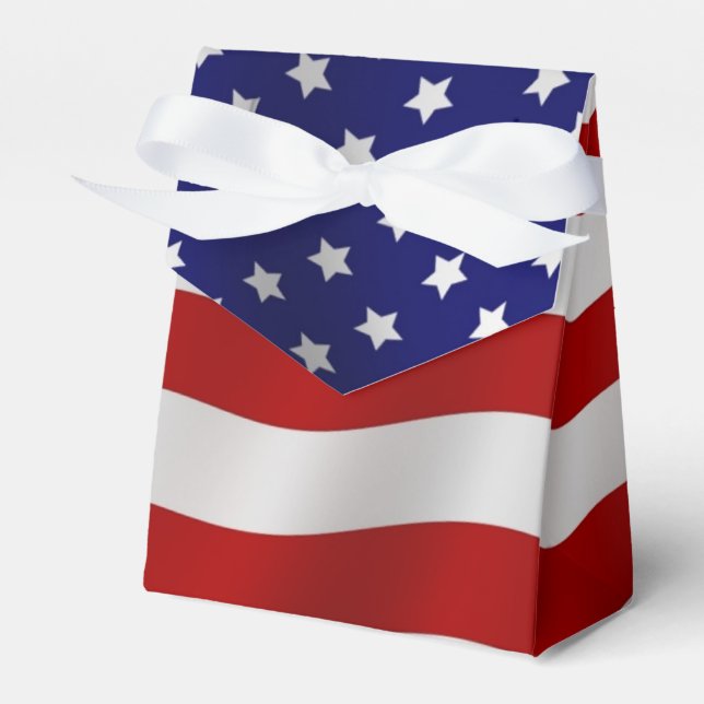 1940s American Flag Favour Box (Front Side)