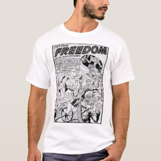 1940's Captain FREEDOM Action Comic T-Shirt