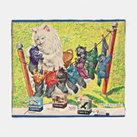 1940s Carter’s Ink ad mama cat and kittens