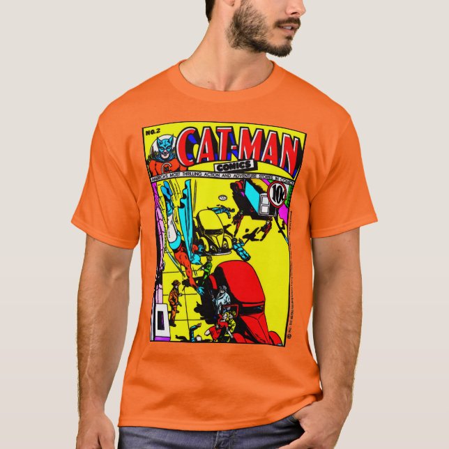 1940's CAT-MAN Comics T-Shirt (Front)