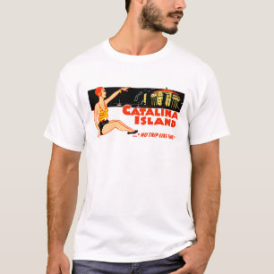 1940s Catalina Island Vintage Design T-Shirt