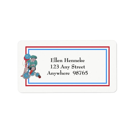 1940s Children Address Label